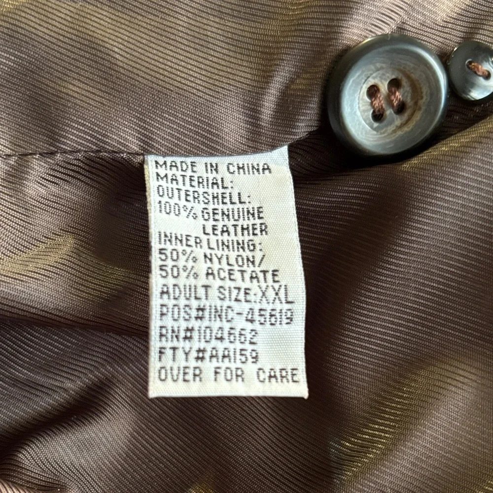 Marlboro Vintage Brown‎ Leather Vest